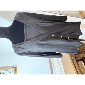 Robert Louis XL Black Cardigan with False Tank Combination